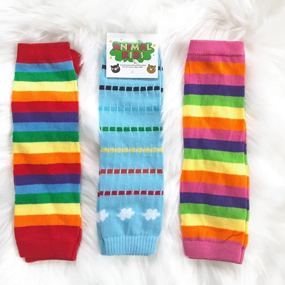 Summer Baby Leg Warmers 3 Pack Leg Protectors New